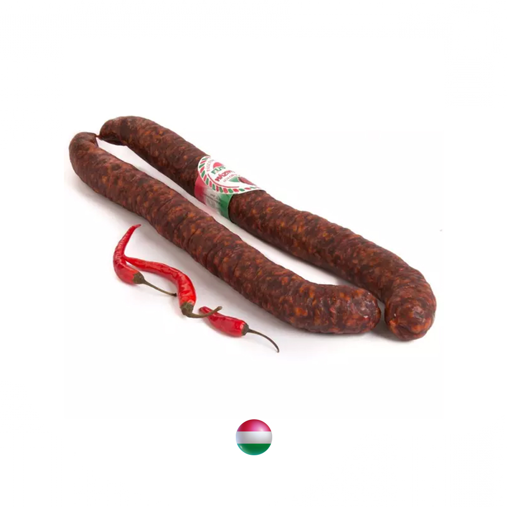Téglàs Hus Hàzi extra erös Kolbàsz /  Hausgemachte Bauernwurst " Extra scharf" (NEU) 350g