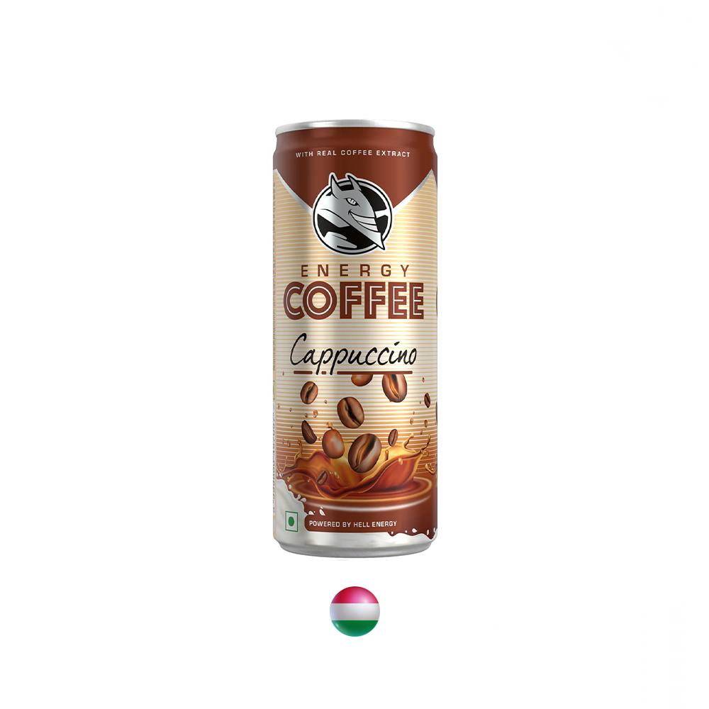 "Hell" Energy Coffee Cappuccino Kaffee Milchgetränk 250 ml