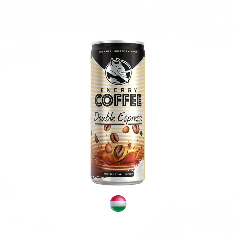 "Hell" Energy Coffee Double Espresso Low Fat Kaffee Milchgetränk 250 ml