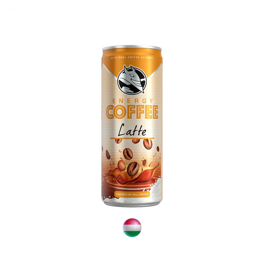 "Hell" Energy Coffee Latte fettarmes Kaffee-Milchgetränk 250 ml