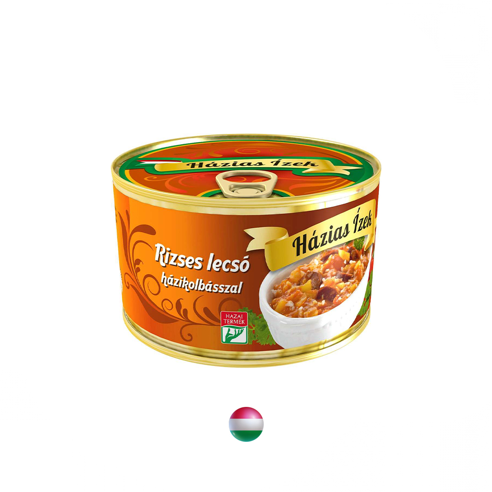 Letscho mit Reis und Wurst