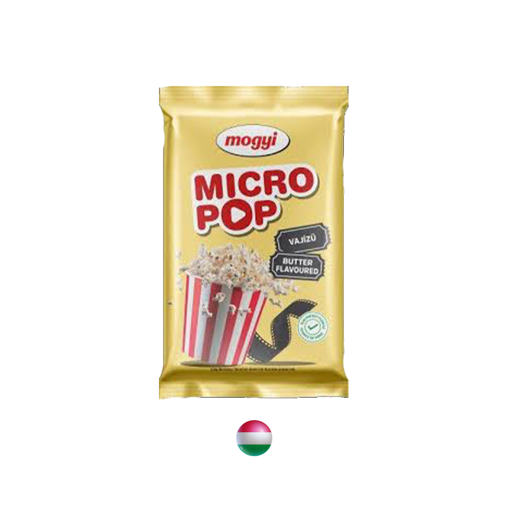 Mogyi Micro Pop Popping Corn für die Mikrowelle mit Buttergeschmack 100 g