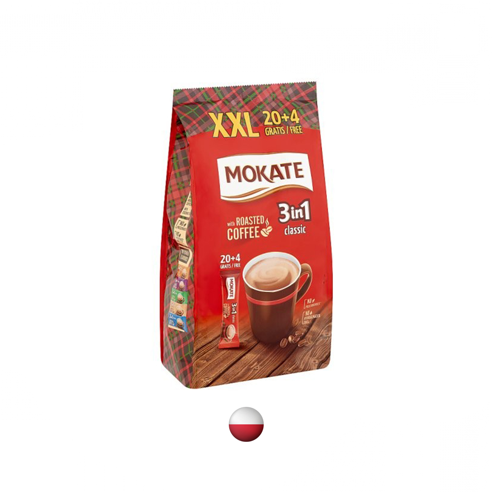 "Mokate " 3in1 Klassische lösliche Kaffeespezialität 17g x 24 (408g)