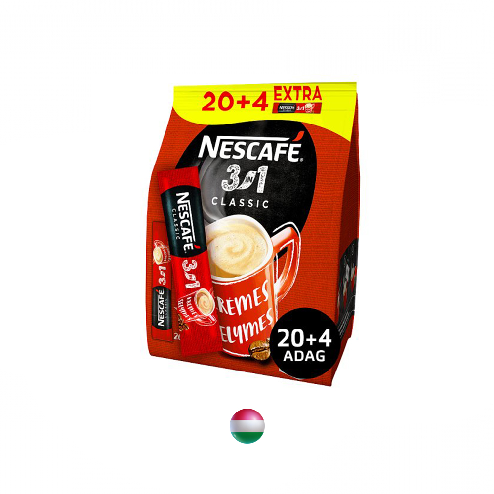 "Nescafé" 3in1 Classic lösliche Kaffeespezialität 24 x 17 g (408 g)