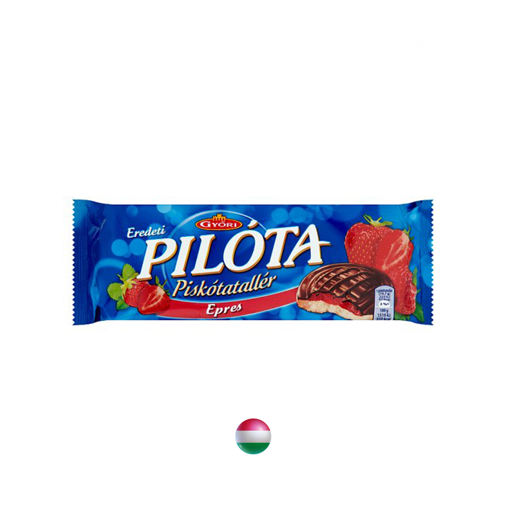 "Györi" PILOTA Biskuitkuchen mit Erdbeergeschmack 147 g