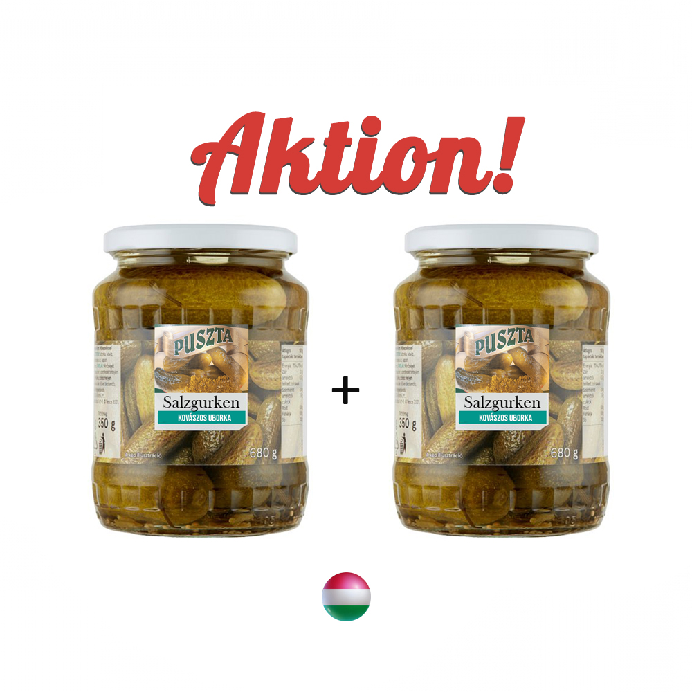 "Puszta" Ungarische Salzgurken / Kovászos uborka 2 für 1 AKTION - 2x720ml