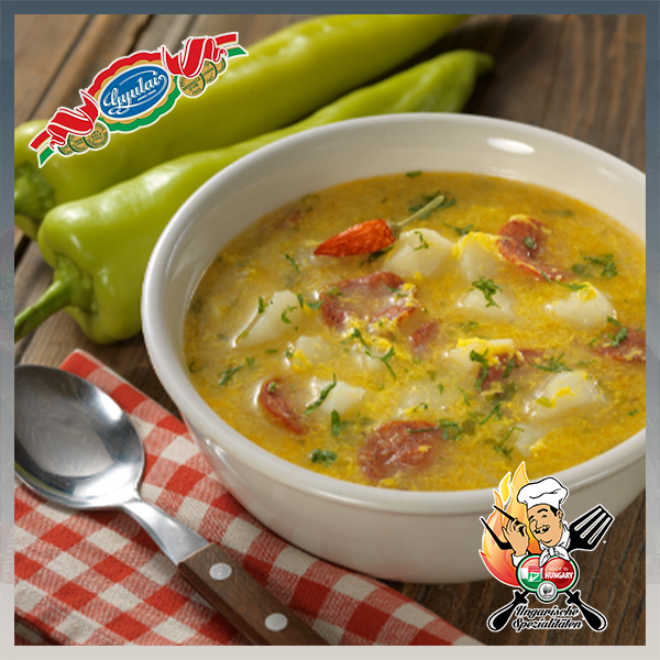 "GYULAI" Roztyóka-Suppe mit geräucherter Paprikawurst