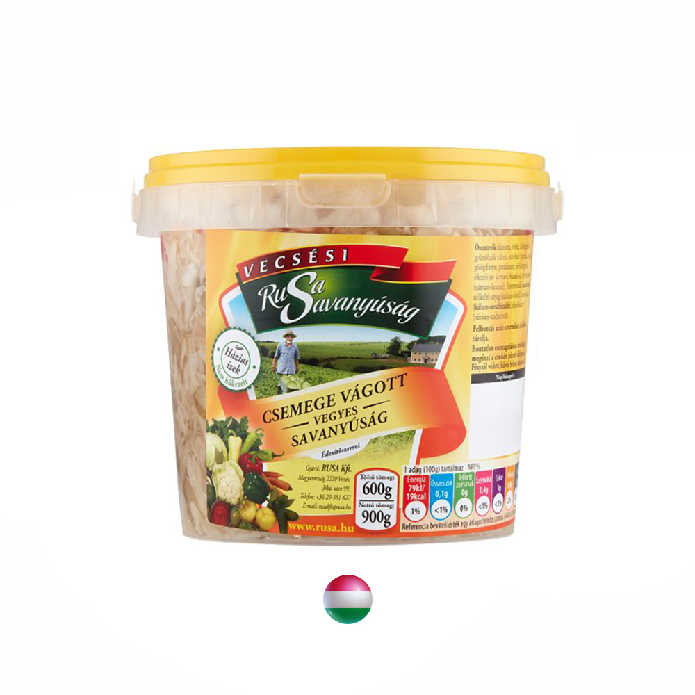 Delikatesse geschnittene Mixed Pickles mit Süßungsmittel 900 g