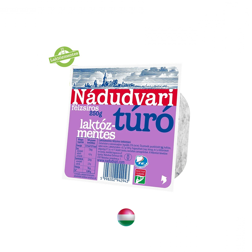 "Nádudvari" Laktosefreier halbfetter Quark 250 g
