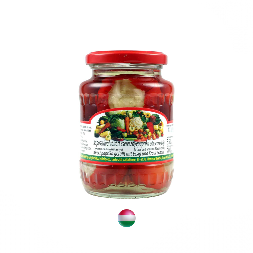 Kirschpaprika gefüllt mit Essig und Kraut 370g/ Glas