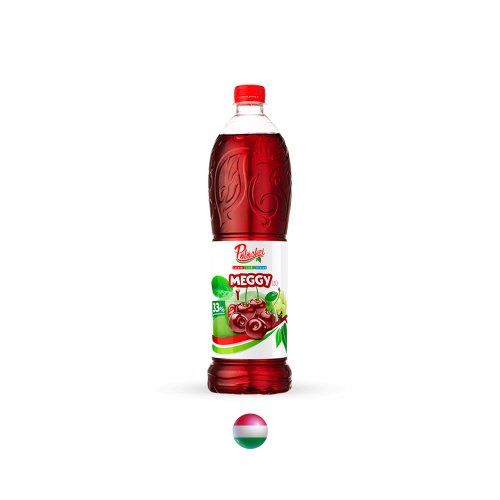 "Pölöskei" Gemischter Fruchtsirup mit Kirschgeschmack 1000ml